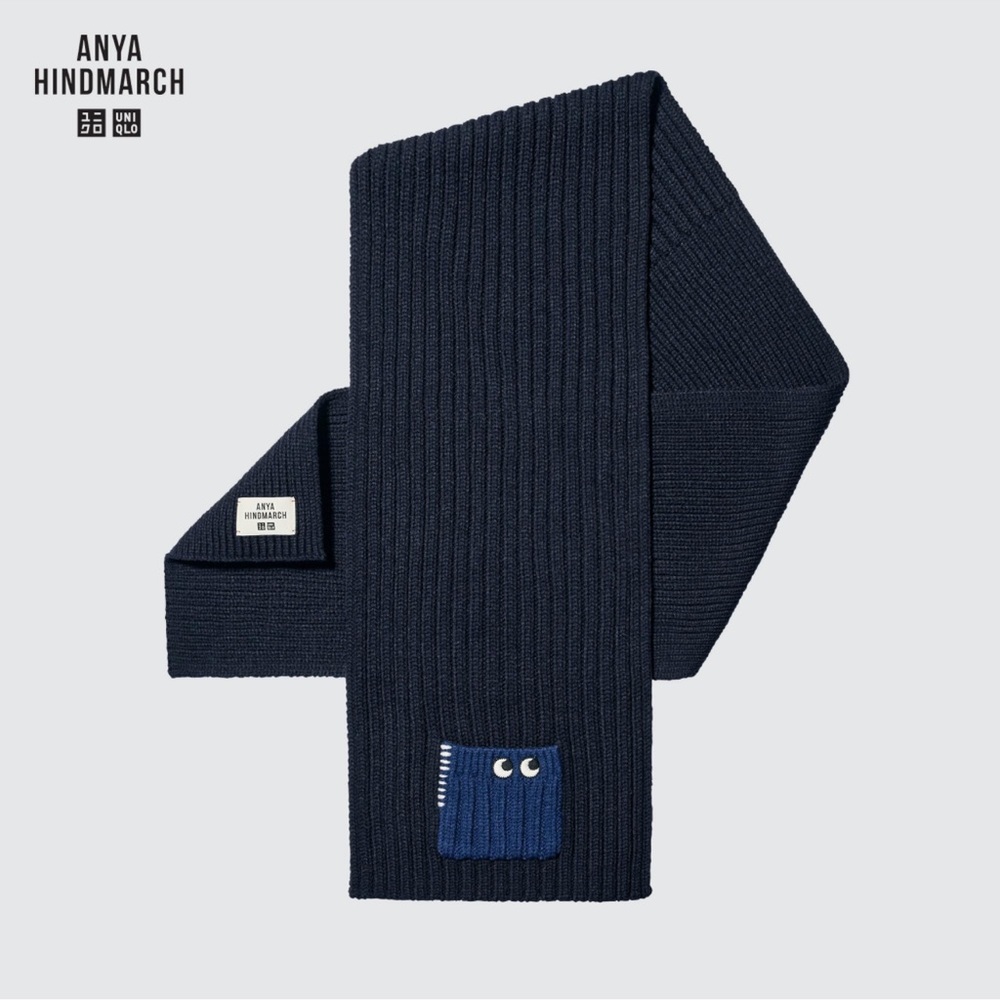 [NEW] ANYA HINDMARCH x UNIQLO LIMITED EDITION HEATTECH KNITTED STOLE 🧣